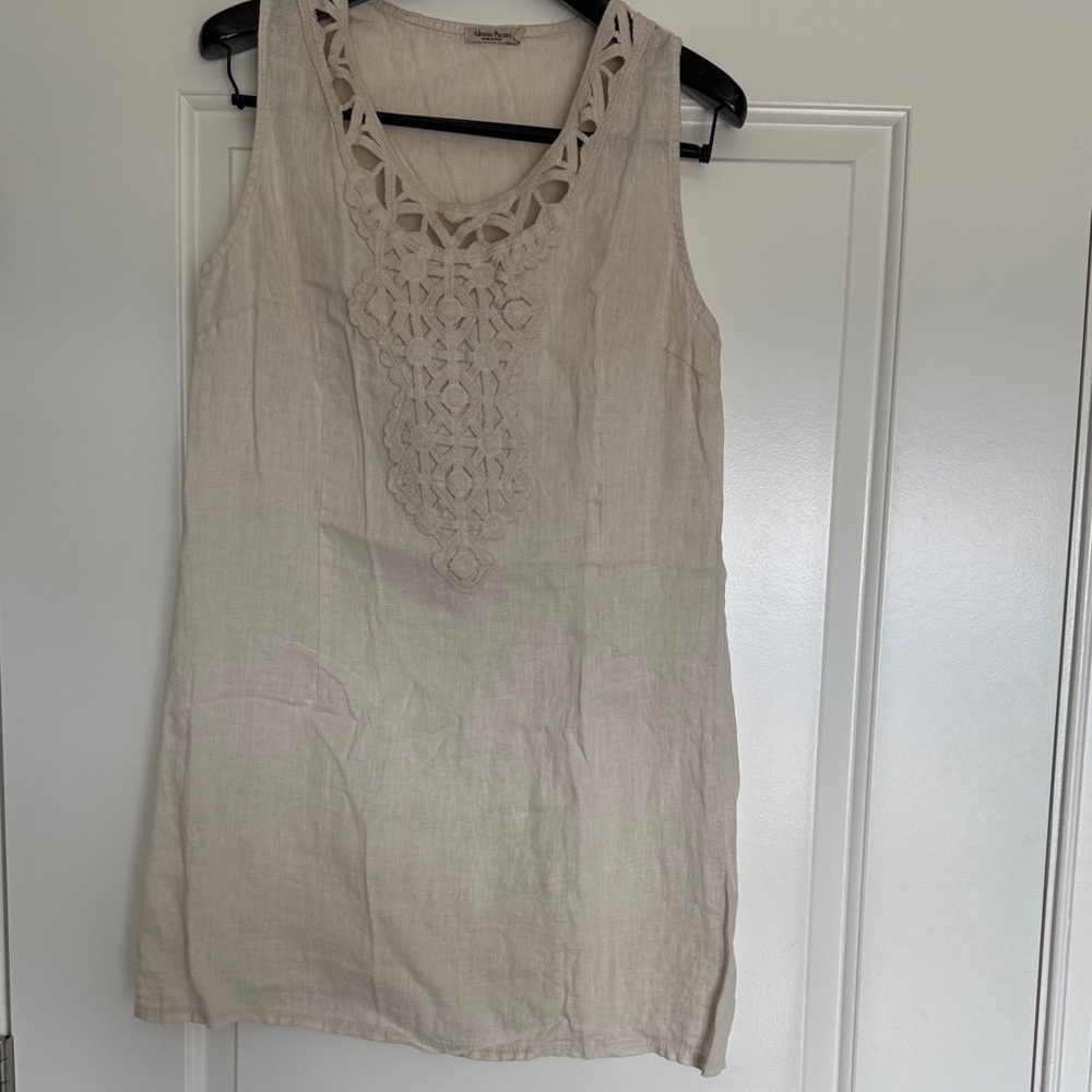 Alessia Pacini Beige Sleeveless Top